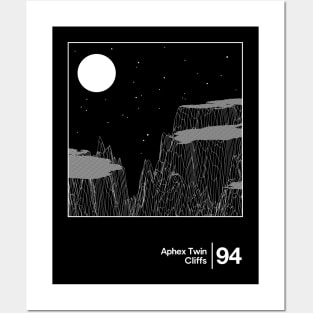 Aphex Twin - Cliffs / Minimalist Style Graphic Design Posters and Art